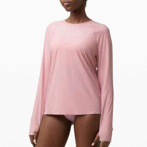 Lululemon Women's Sun Shelter Long Sleeve Rash Guard - Pink